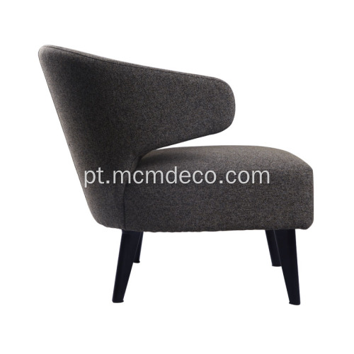 Modern Lounge Chair Contemporânea em Tecido